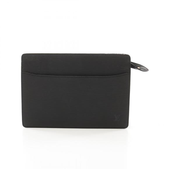 Louis Vuitton Pochette Homme clutch bag black leather Epi - Picture 1 of 7
